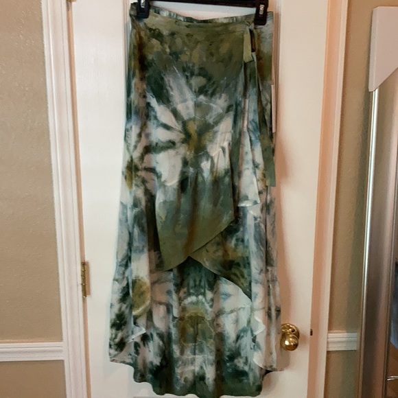 Young Fabulous & Broke Tie Dye Wrap High Low Skirt - Picture 3 of 7